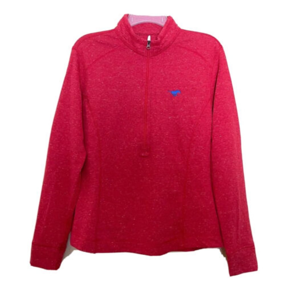 Johnnie-O Kennedy Red 1/2 Zip Pullover Women’s Size Large Lightweight Athleisure